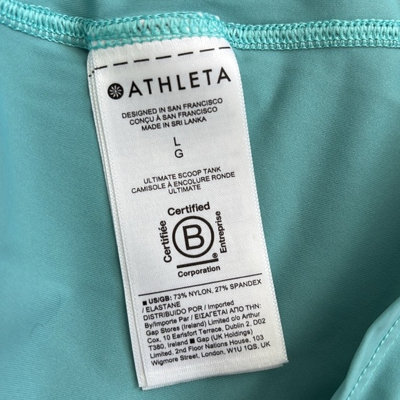 Athleta Ultimate Scoop Tank in Aqua Blue - Picture 5 of 7